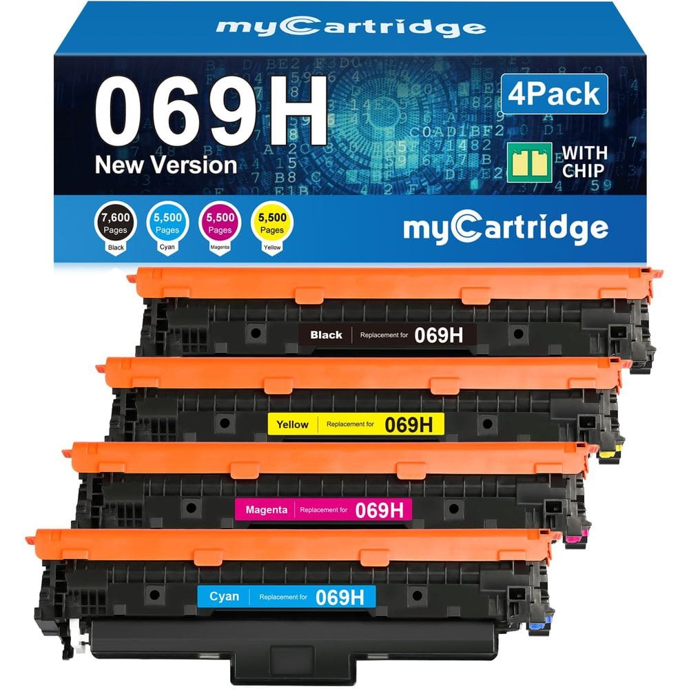 Conjunto de cartuchos de toner MyCartridge 069H compatível com Canon