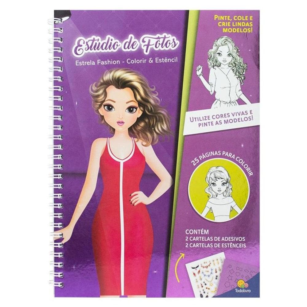 Estrela Fashion - Colorir & Estêncil: Estúdio de Fotos