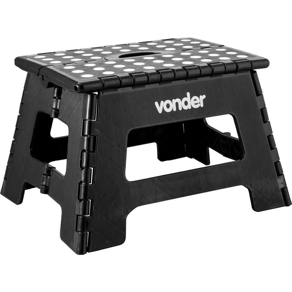 Banqueta Plástica Multiuso Dobrável 150KG 220mm VONDER