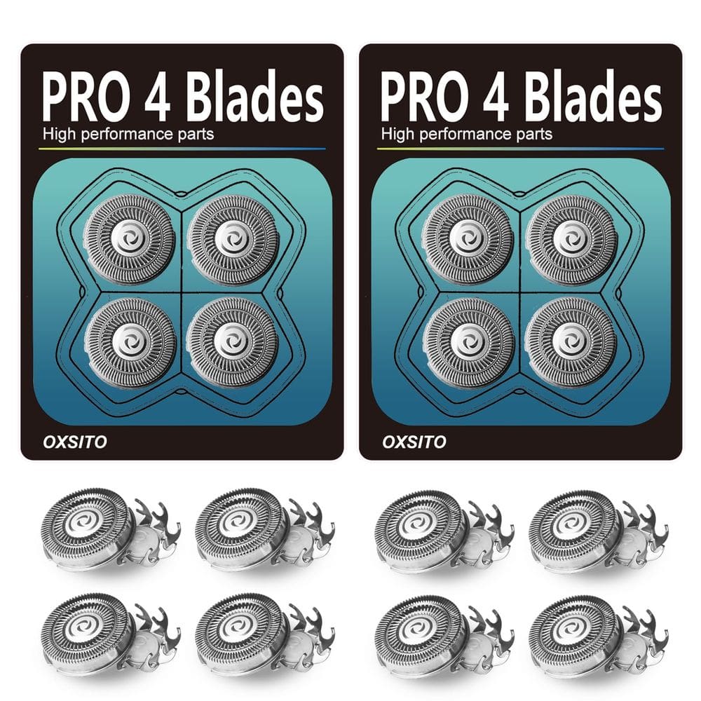 Lâminas de reposição OXSITO 8Pack Pro 4 Head para barbeador Pitbulls