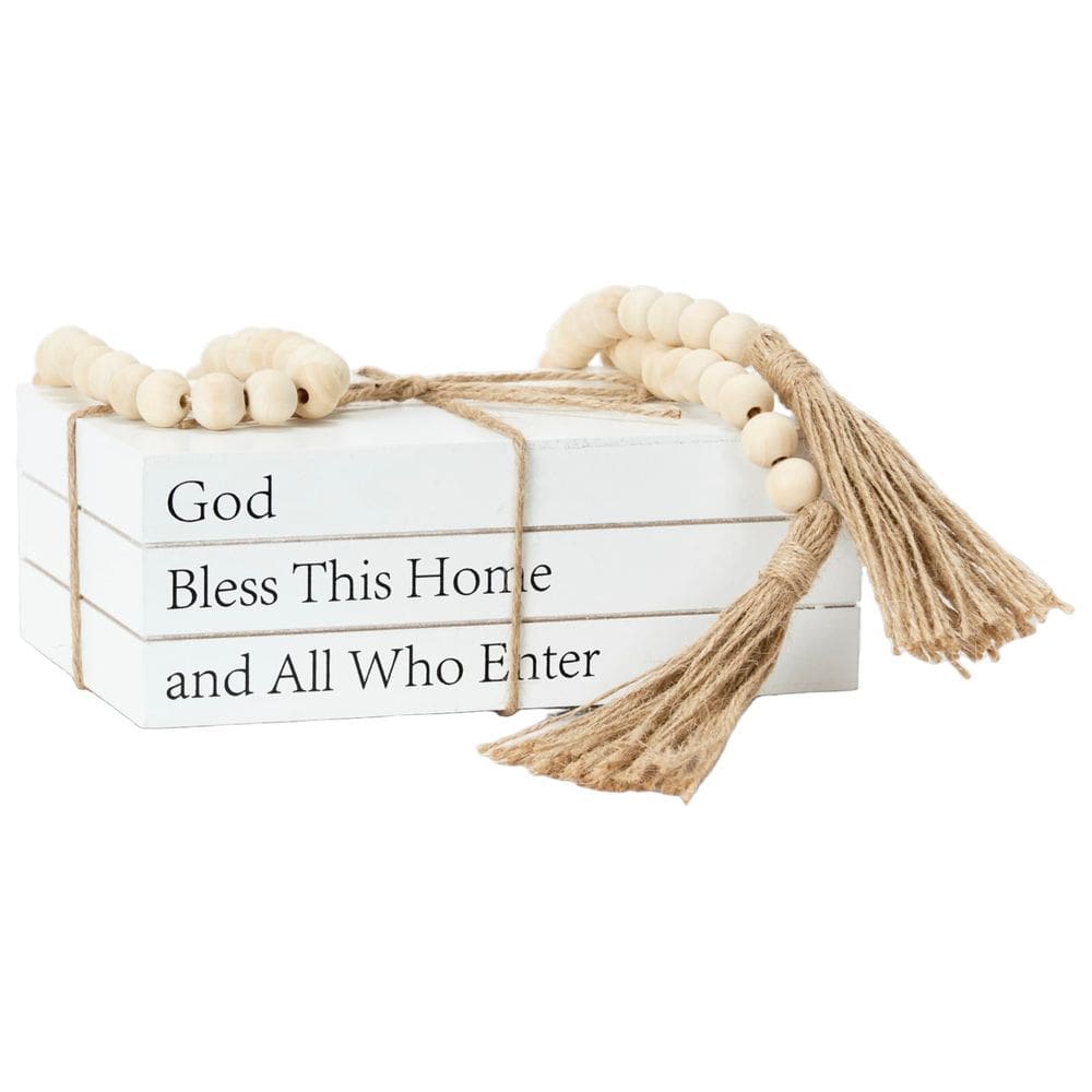 Livros decorativos OMISHE White Faux Books Rustic Farmhouse