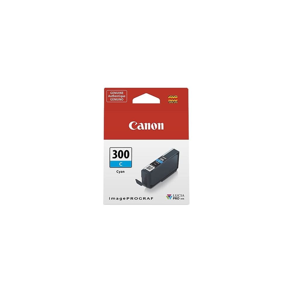 Tanque de tinta Canon PFI-300 Ciano genuíno para imagePROGRAF PRO-300