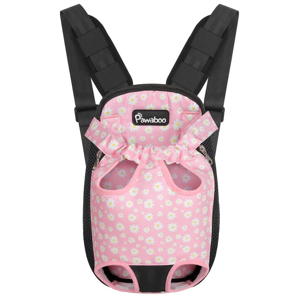 Mochila Pawaboo ajustável frontal para cães pequenos