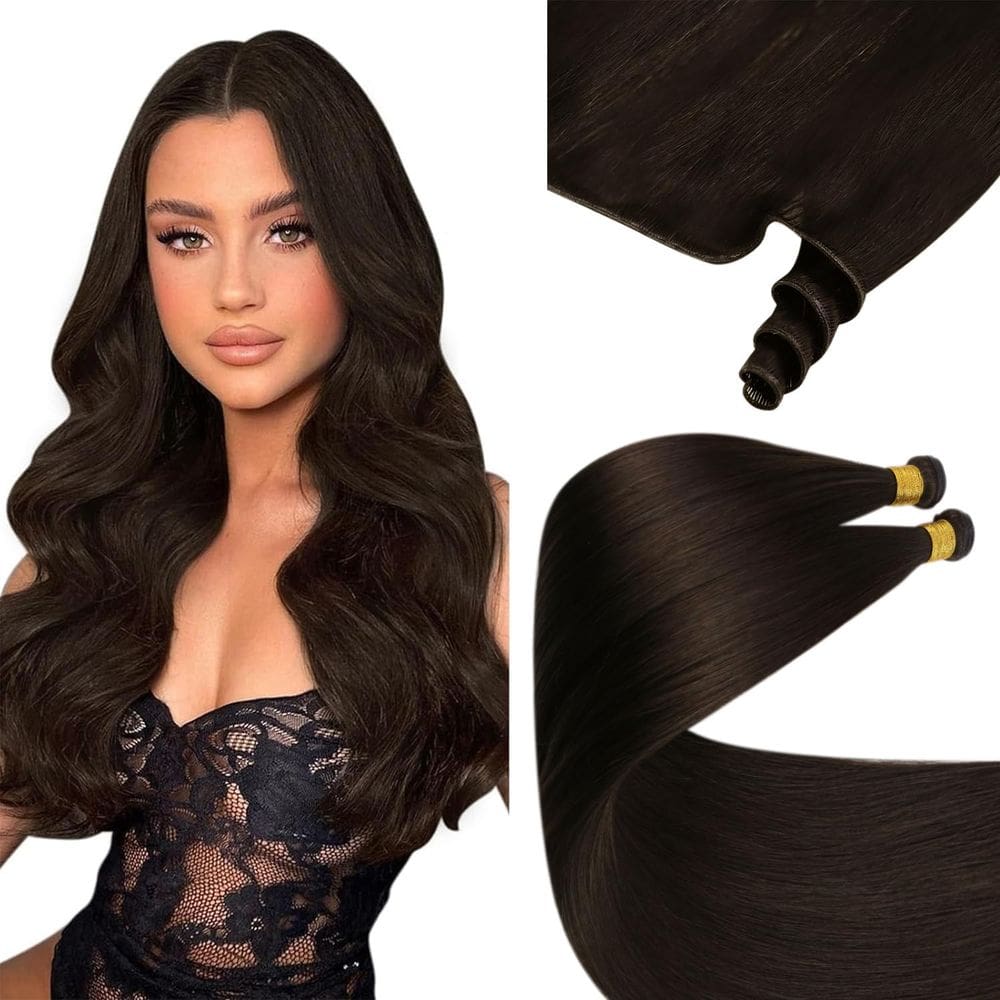 Costure em extensões de cabelo Sunny Hair Genius Weft Brown 20cm