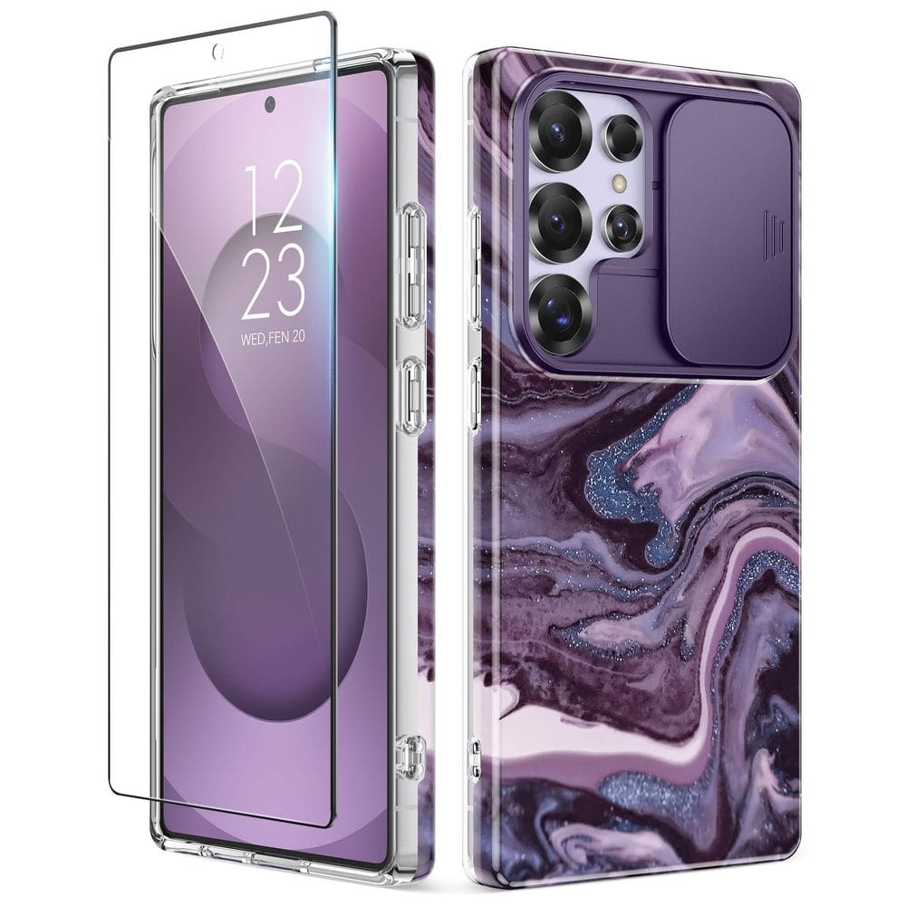 Capa de telefone GVIEWIN para Samsung Galaxy S25 Ultra com capa deslizante