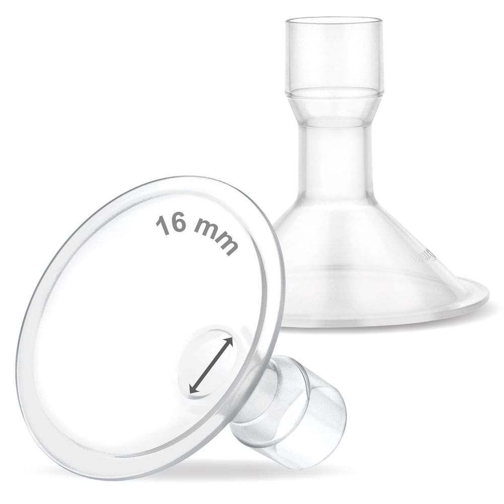 Bomba de mama Shields Maymom MyFit 16 mm pequena, 2 peças para Medela