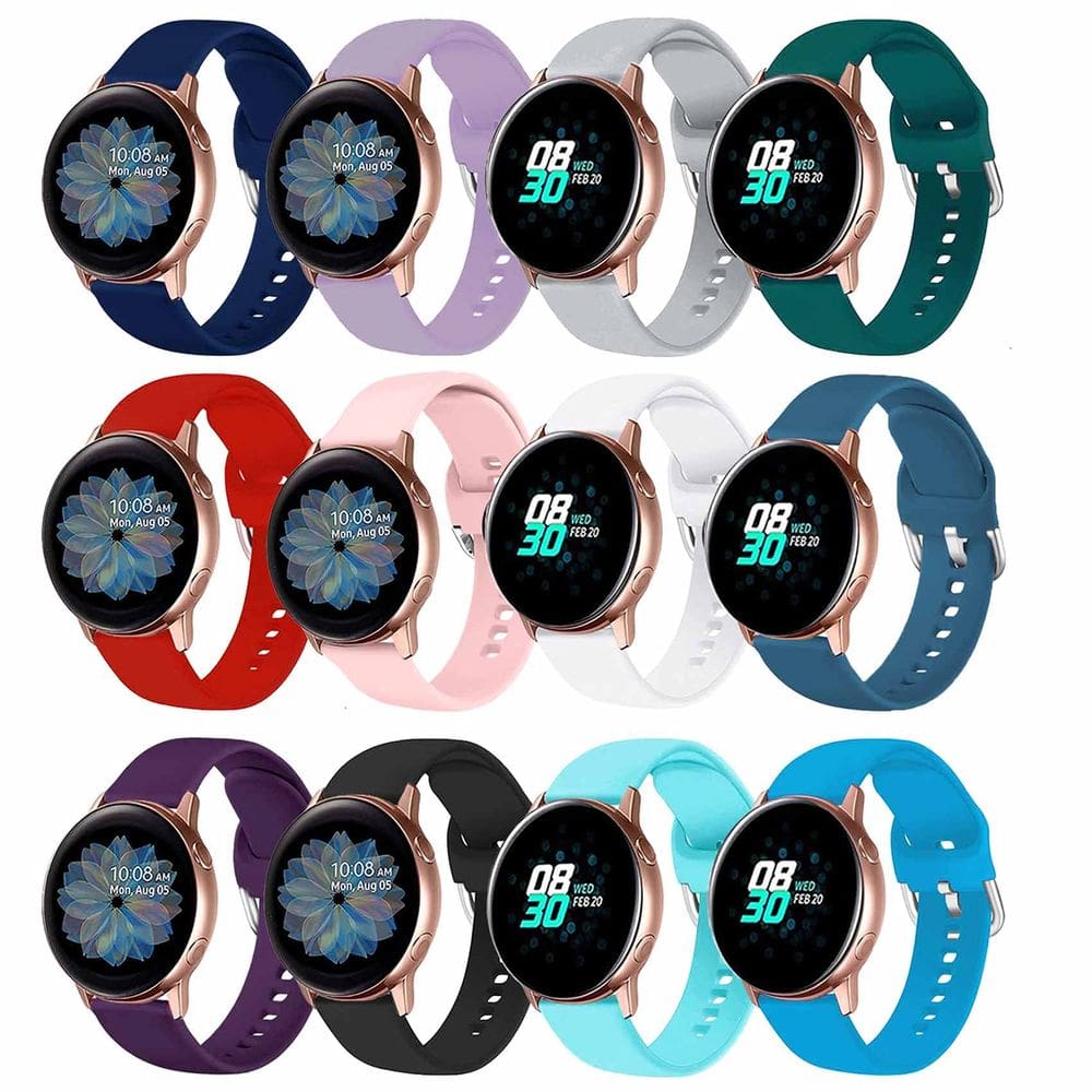 Pulseiras de relógio eNoYoo 12 Color Bands para Samsung Galaxy Watch