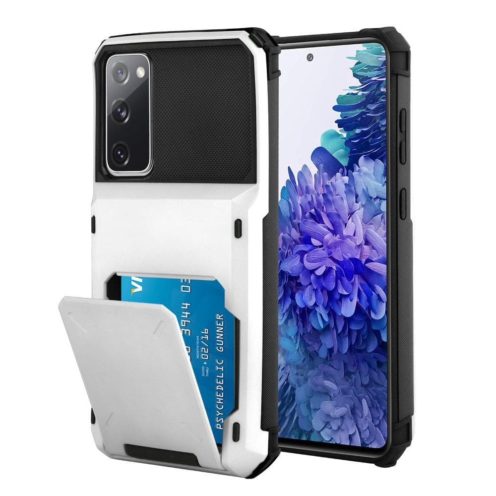 Capa de celular Wallet Marphe para Samsung Galaxy S20 FE branca