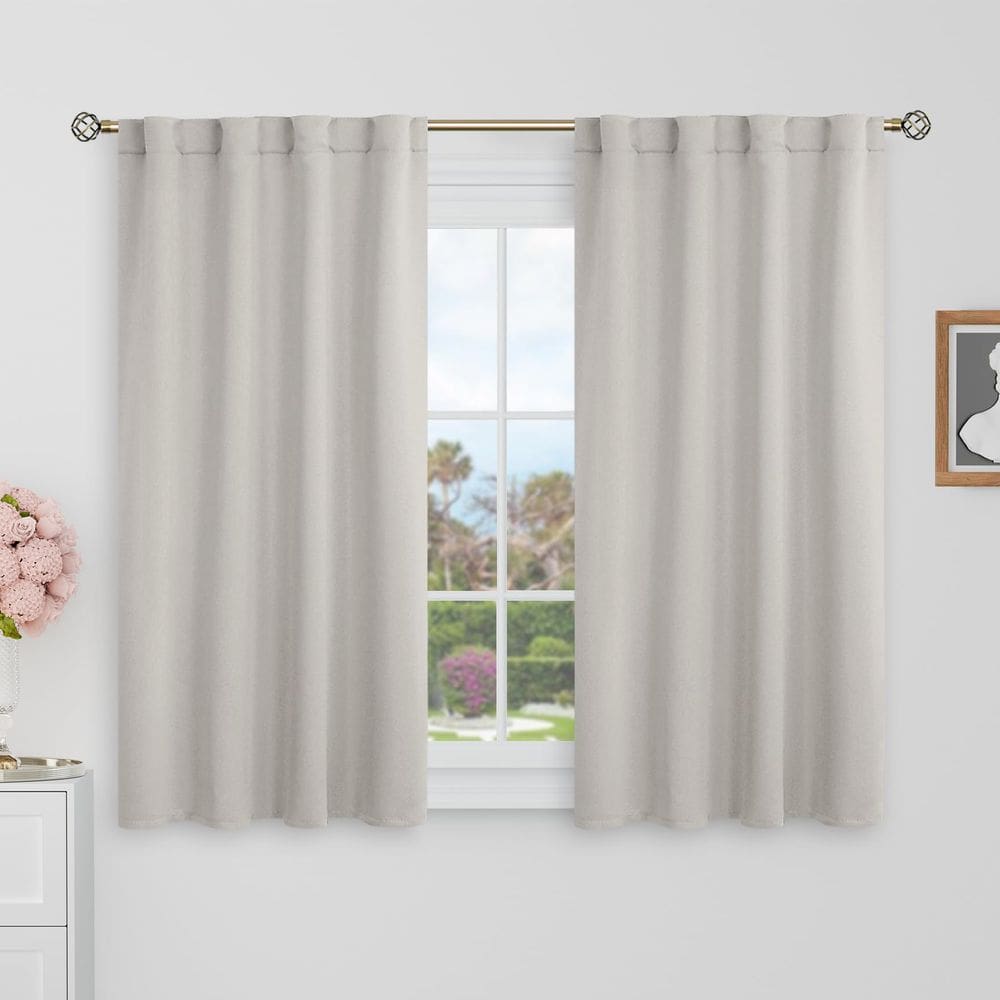 Cortinas Blackout BGment 38x100cm Natural Camel 2 painéis
