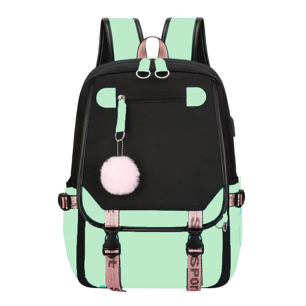 Mochila JiaYou Little Girls` School Students, bolsa de livros 21L