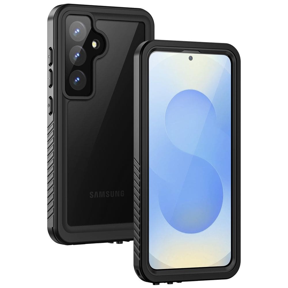 Capa de telefone Lanhiem para Samsung Galaxy S25 impermeável preta