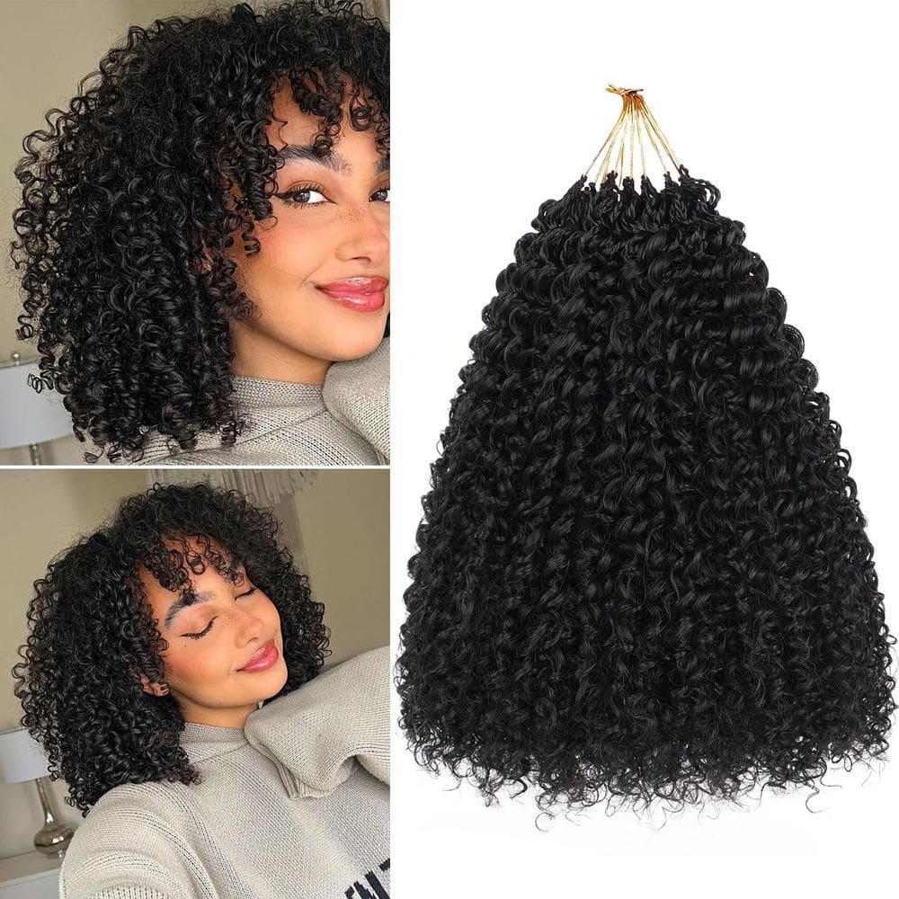 Cabelo de crochê Beverlee Kinky 25 cm, encaracolado e ondulado, sintético x8