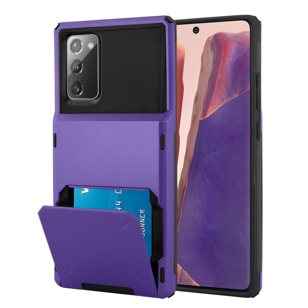 Capa tipo carteira Marphe para Samsung Galaxy Note 20 com compartimento para 4 cartões