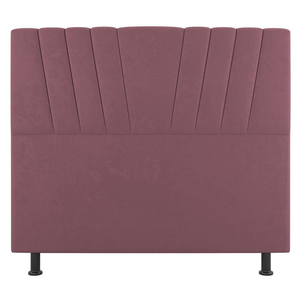 Cabeceira Cama Box Casal Dublin 140cm Suede Rosê - Abmaza