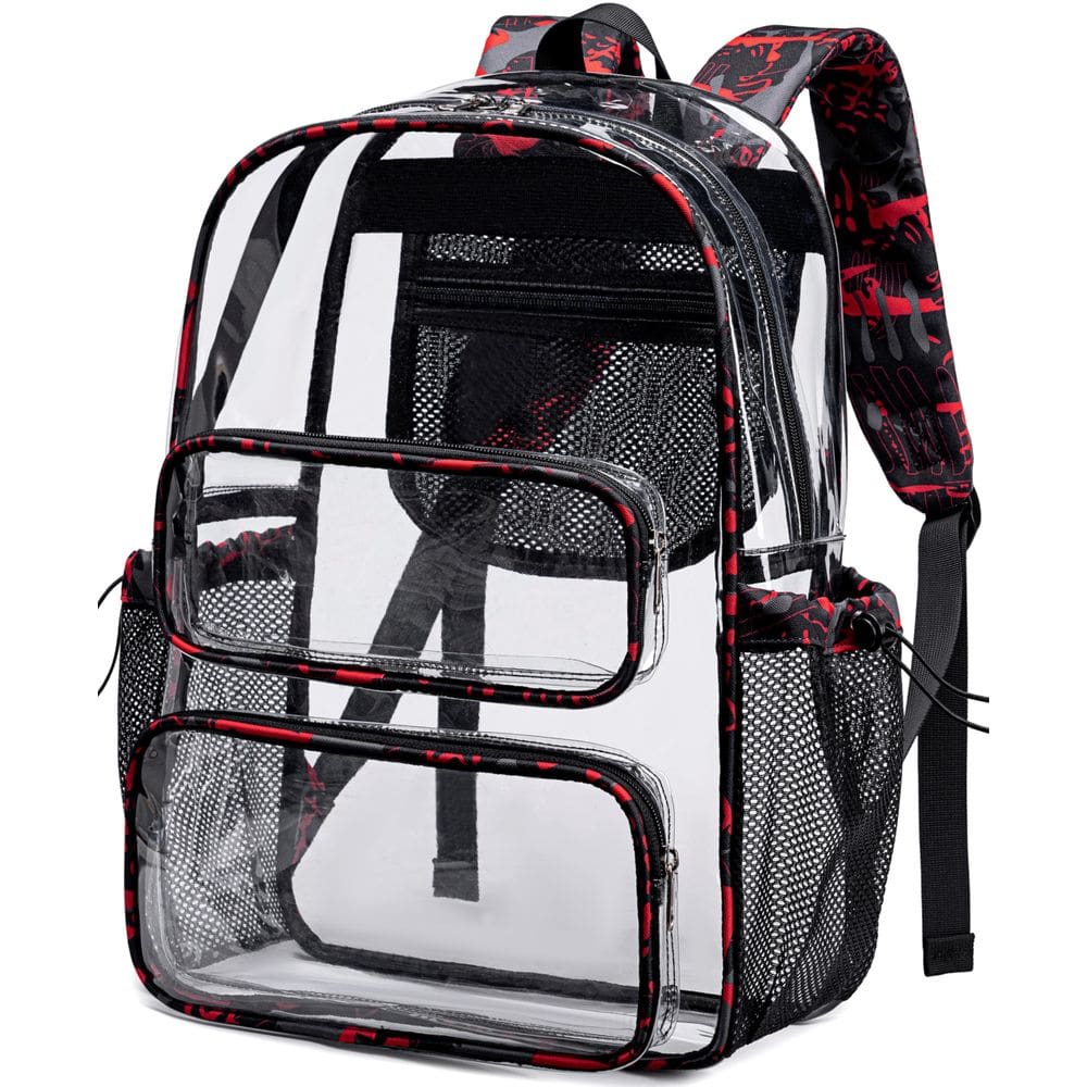 Mochila transparente CAMTOP Transparent Heavy Duty para escola