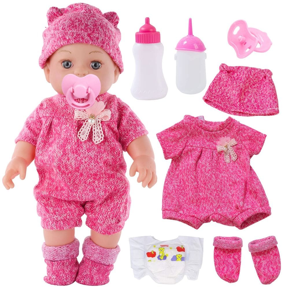 Boneca DONTNO Reborn Alive 30cm com roupas e acessórios