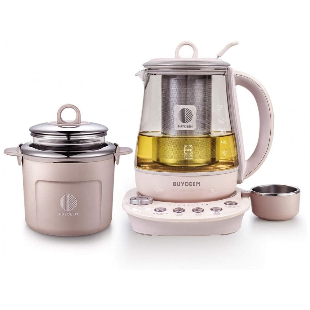Chaleira Elétrica 1,5 Litros 9 em 1 com Panela de Fermentação Programável, BUYDEEM K2693, 110V 1000W, Rosa