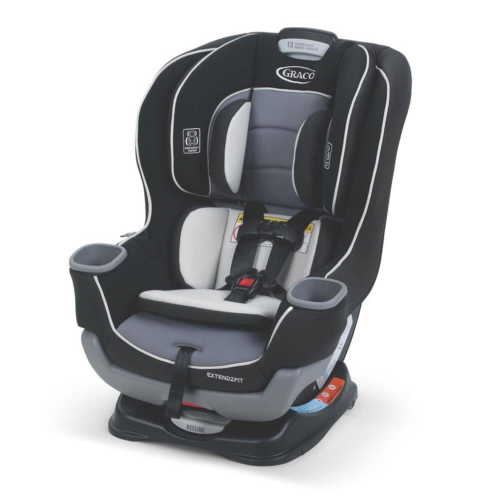 Cadeira de Bebê para carro Extend2Fit conversível, preta, GRACO 1963212, Preto