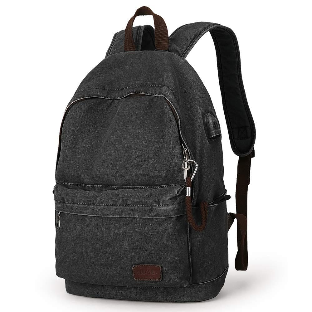 Mochila Muzee Canvas para laptop leve de viagem de 15,6"