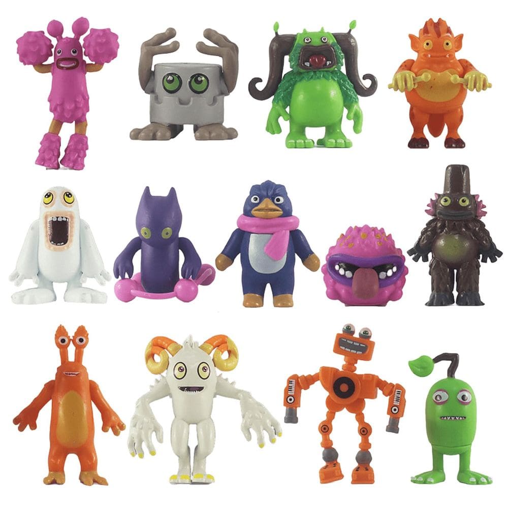 Conjunto de bonecos de ação UZAKMI Singing Monsters 13 unidades para crianças a partir de 6 anos