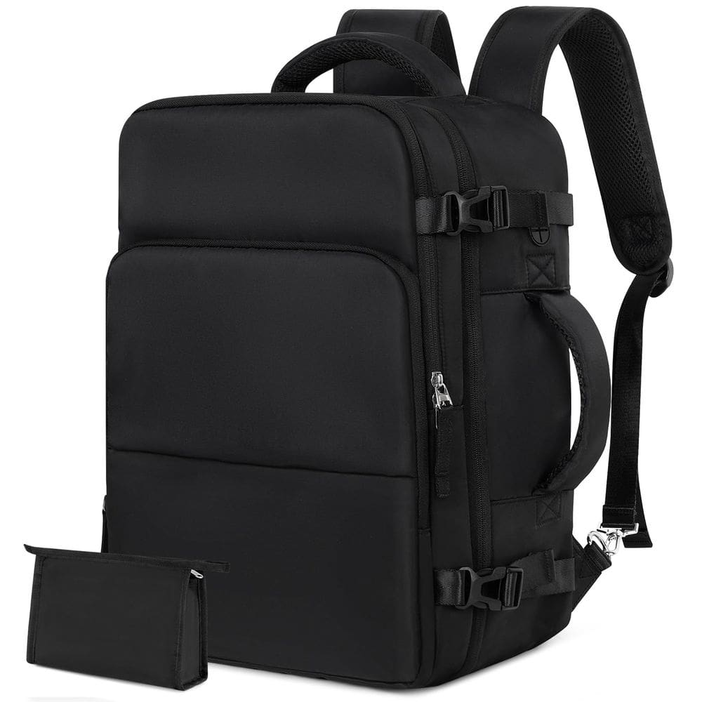 Mochila Rinlist Travel Impermeável para Homens e Mulheres Preta