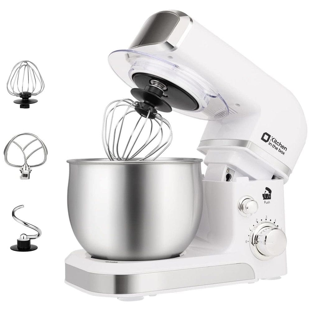 Batedeira Elétrica de Bancada 3 Litros com 6 Velocidades 300W Branca, 110v, KITCHEN IN THE BOX, Branco