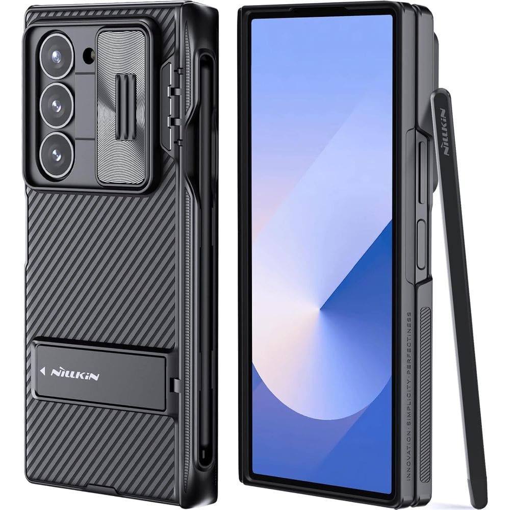 Capa de telefone Nillkin para Samsung Galaxy Z Fold 6 com S Pen preta