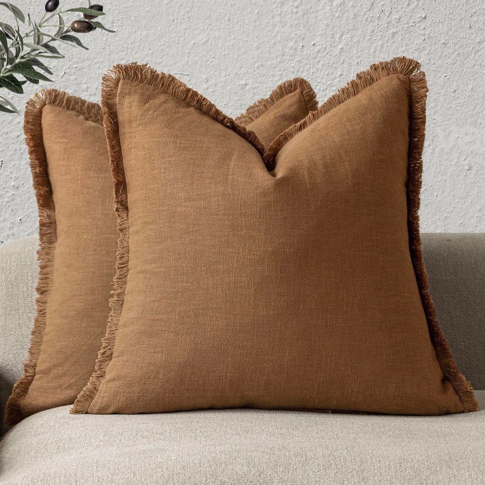 Capas de almofada Findtower Boho Farmhouse Linen 45x45cm