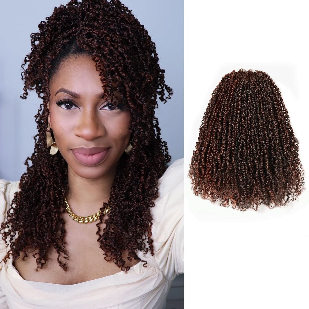Toyotress de cabelo de crochê Yanky Twist, 8 pacotes, 30 fios, 8 polegadas