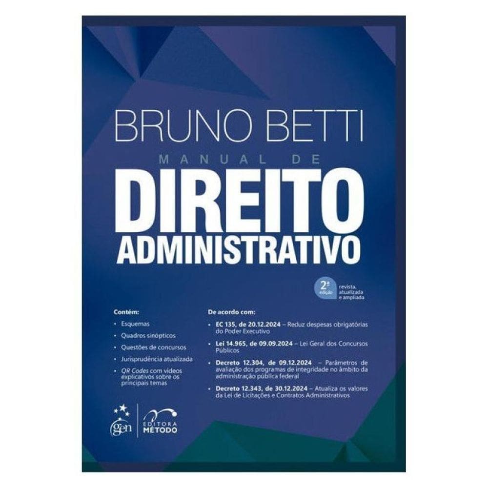 Manual De Direito Administrativo - 2ª Edição 2025