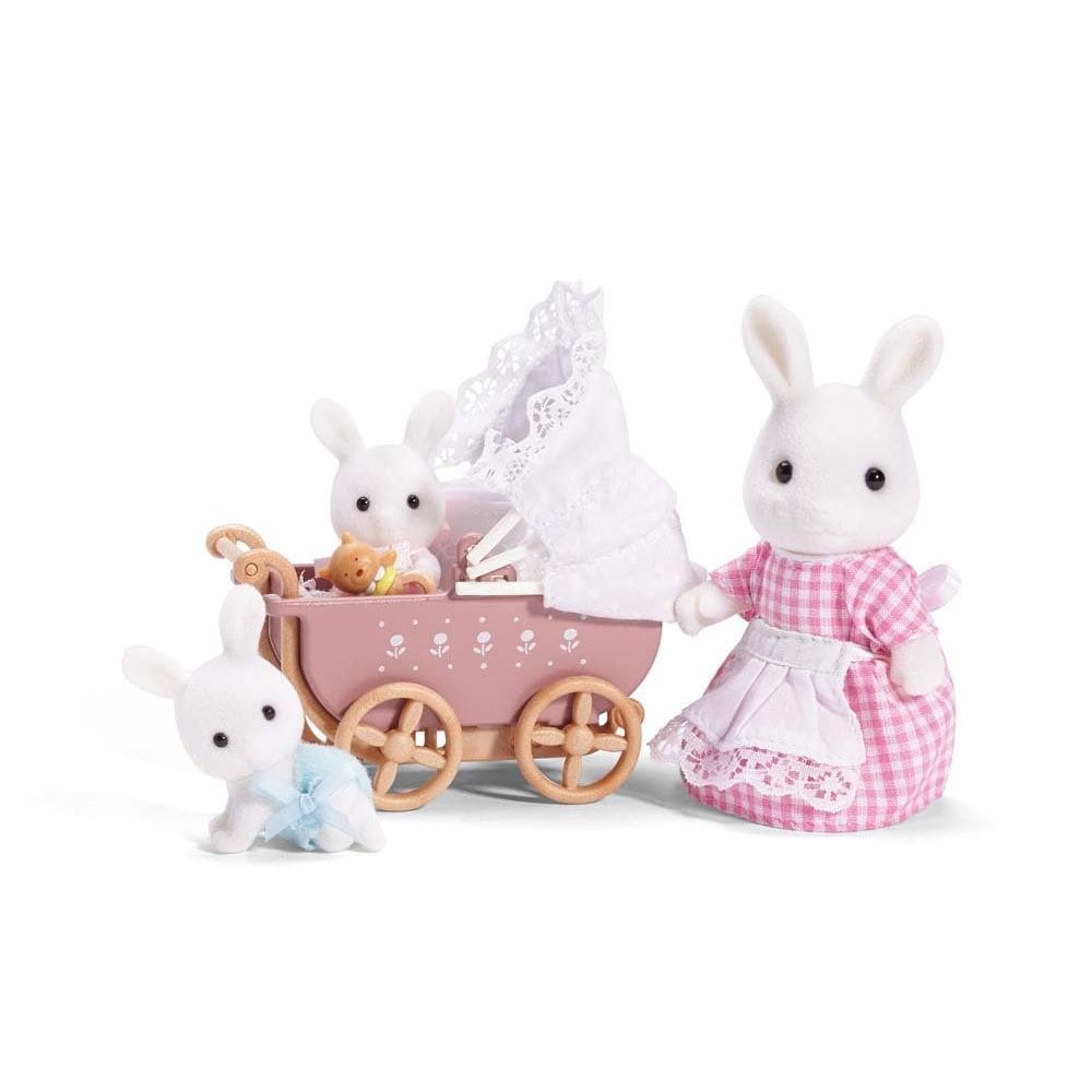 Conjunto de brinquedos para bonecas Calico Critters Connor & Keri`s Carriage Ride