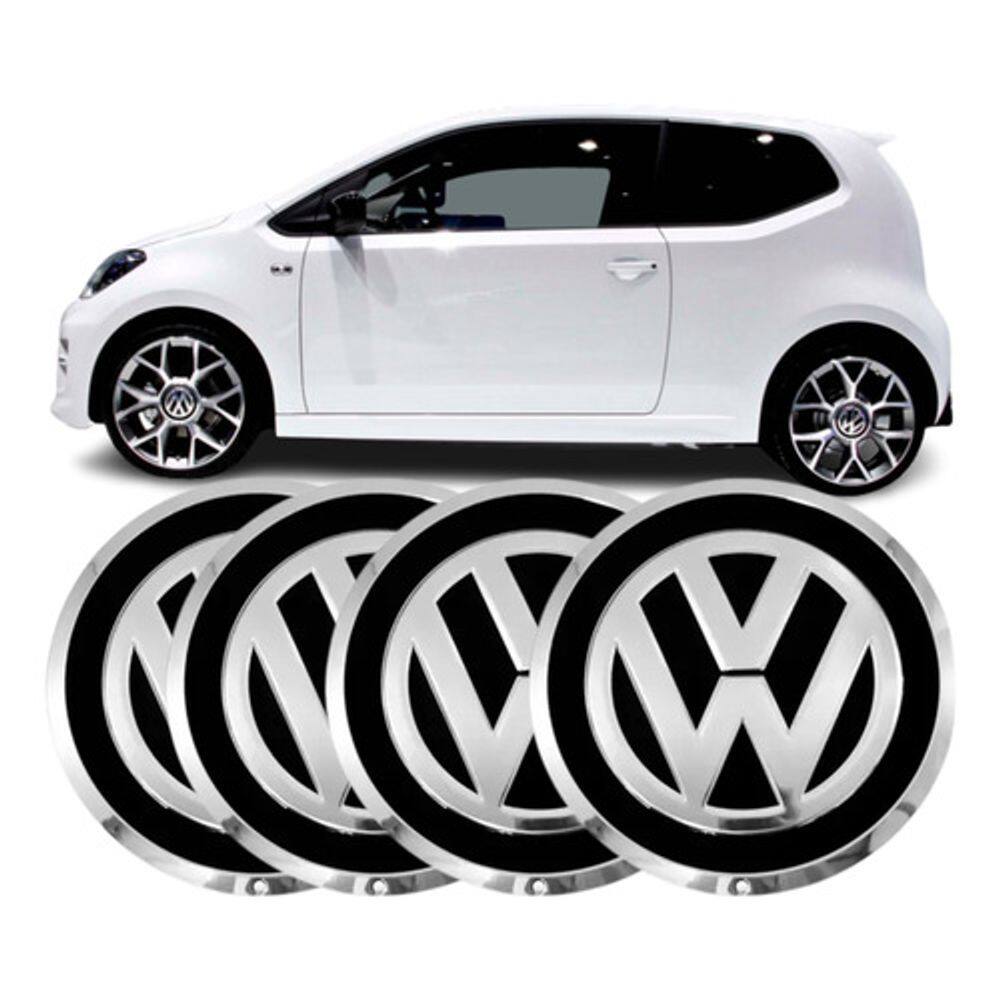 Kit 4 Calota Centro Roda Calotinha Tampa Miolo Brw 970 Vw Up