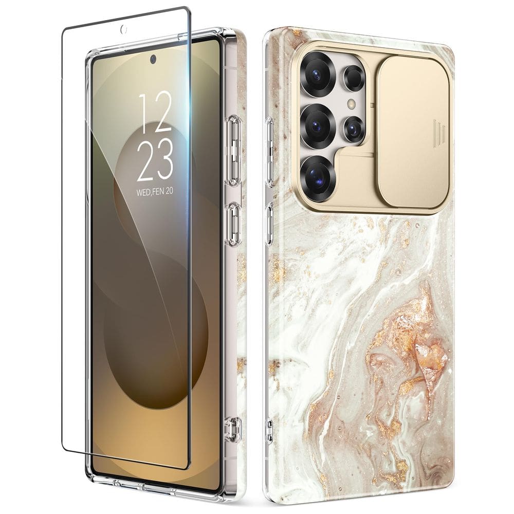 Capa de telefone GVIEWIN para Samsung Galaxy S25 Ultra com capa deslizante