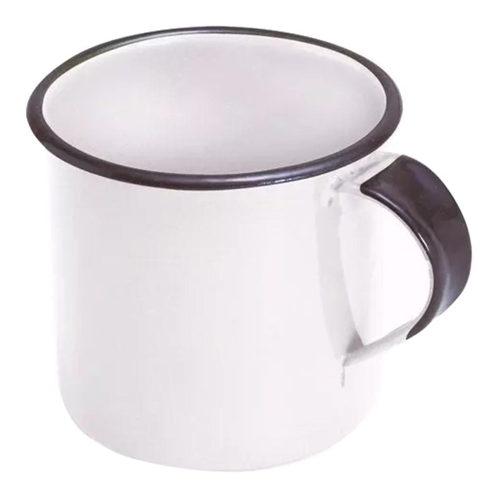 Caneca Xícara de 70ml Chá Café Esmaltadas Agata Cozinha