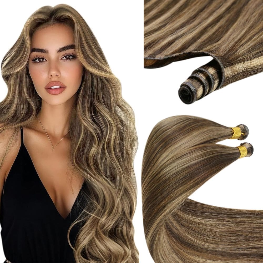 Extensões de cabelo Sunny Hair Genius Weft Human Hair 18 polegadas