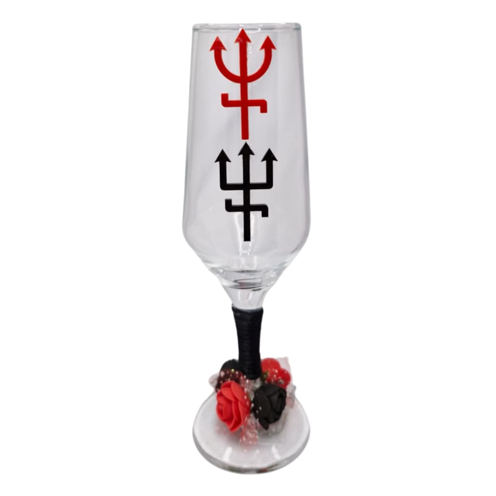 Taça Altar Pomba Gira e Exu Vidro 186 ml + Presente