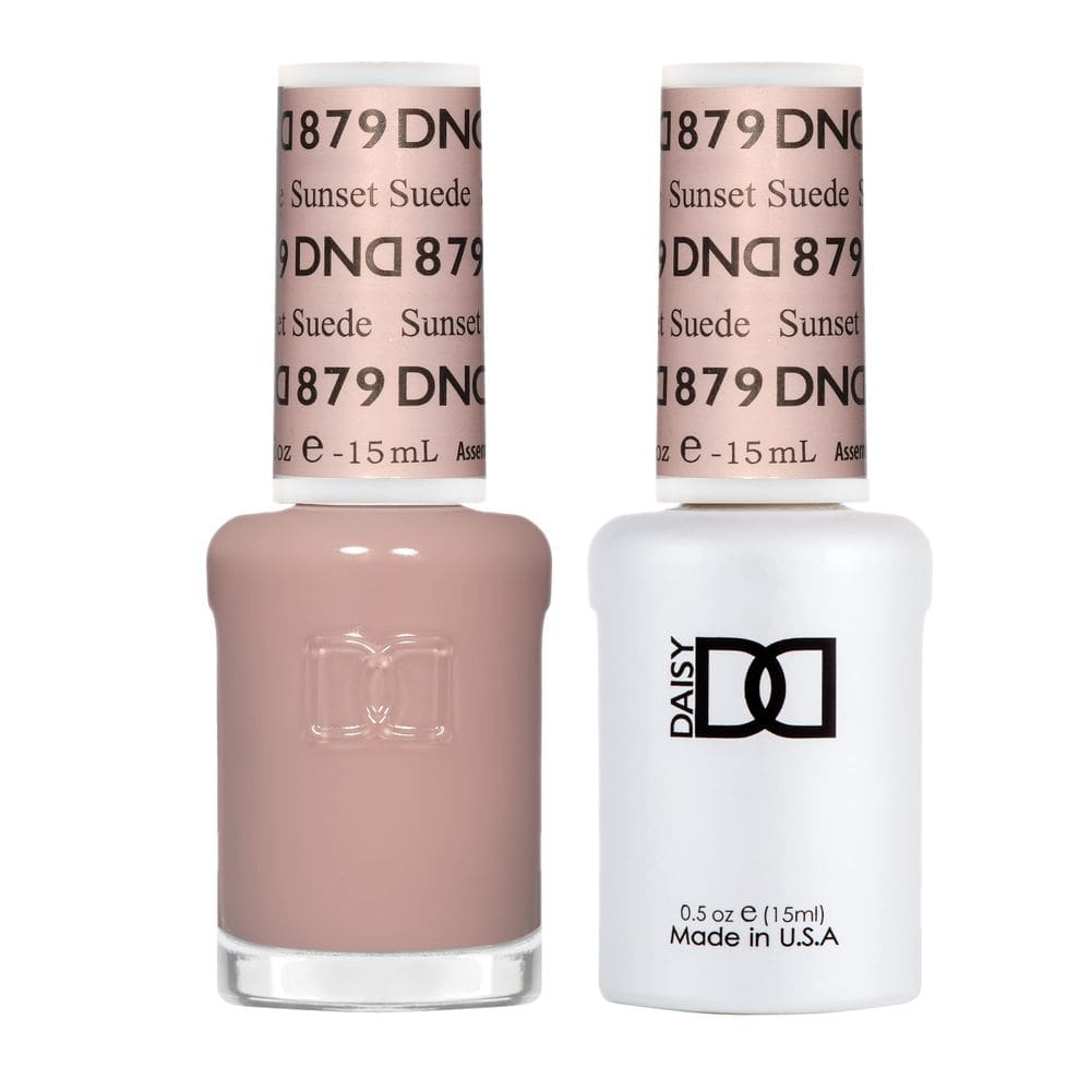 Conjunto de esmaltes em gel DAISY DND Sheer Collection 879 Sunset Suede