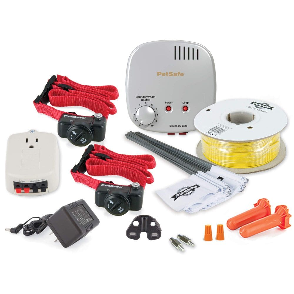 Cerca enterrada para animais de estimação PetSafe Basic para cães (kit para 2 cães)