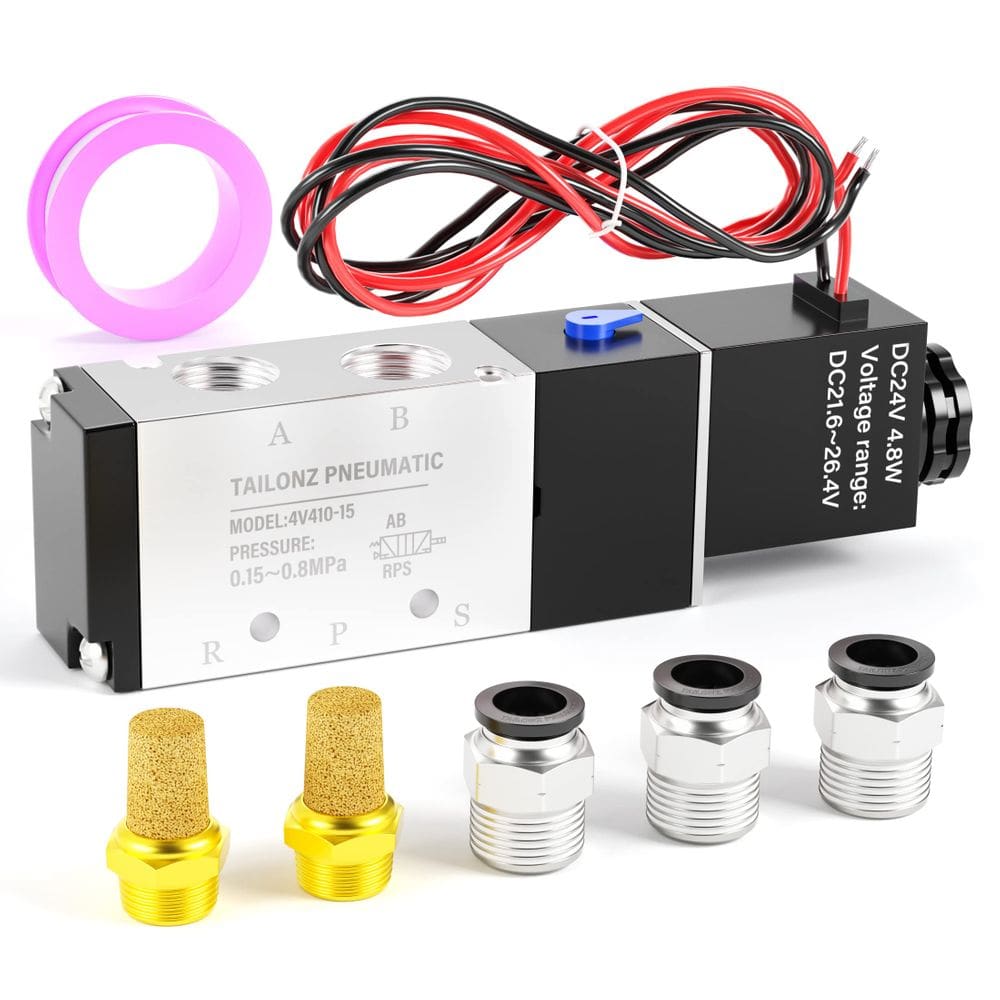 Válvula solenóide TAILONZ PNEUMATIC 4V410-15 12V/24V/110V/220V