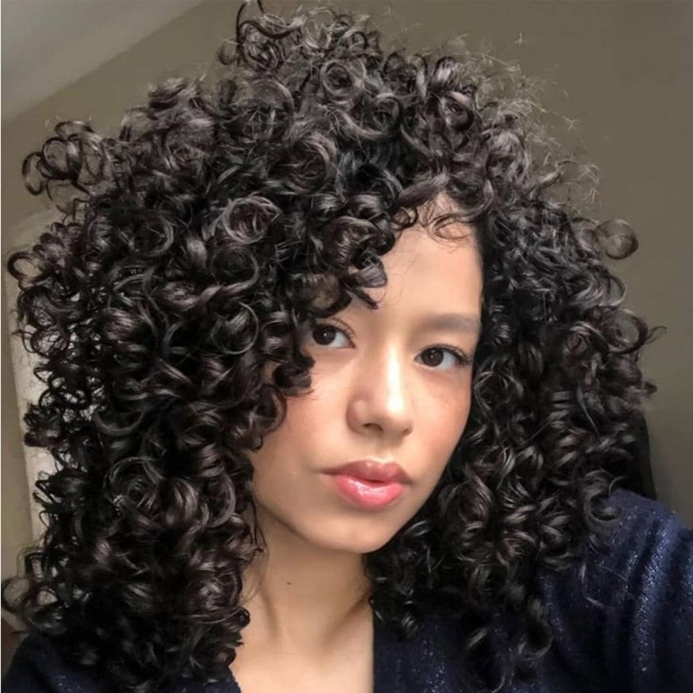 Cabelo de crochê EERYA Gogo Curl 10 polegadas marrom escuro sintético x7