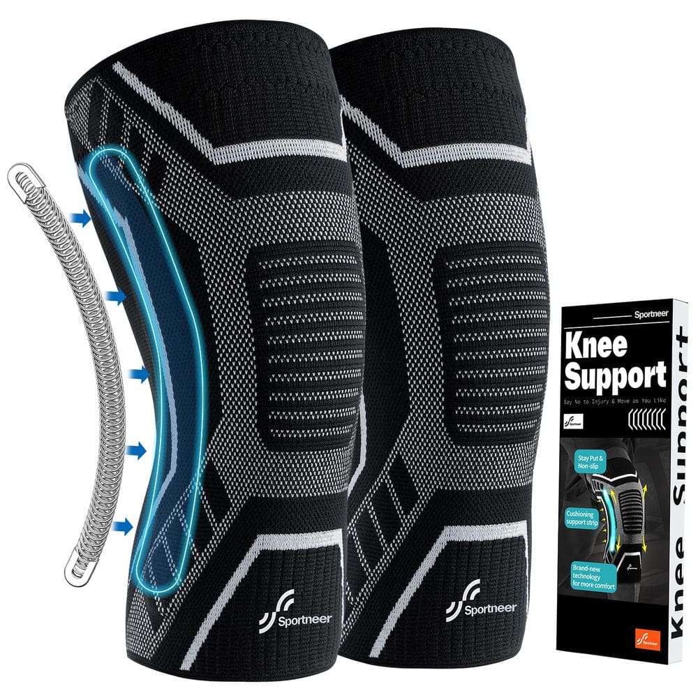 Joelheira Sportneer Copper Compression Black-Copper XL