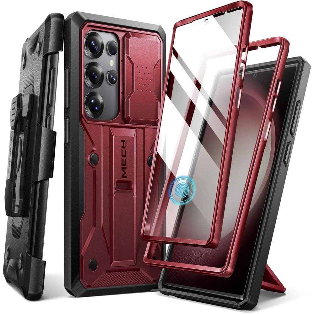Capa de telefone TONGATE para Samsung Galaxy S23 Ultra Maroon