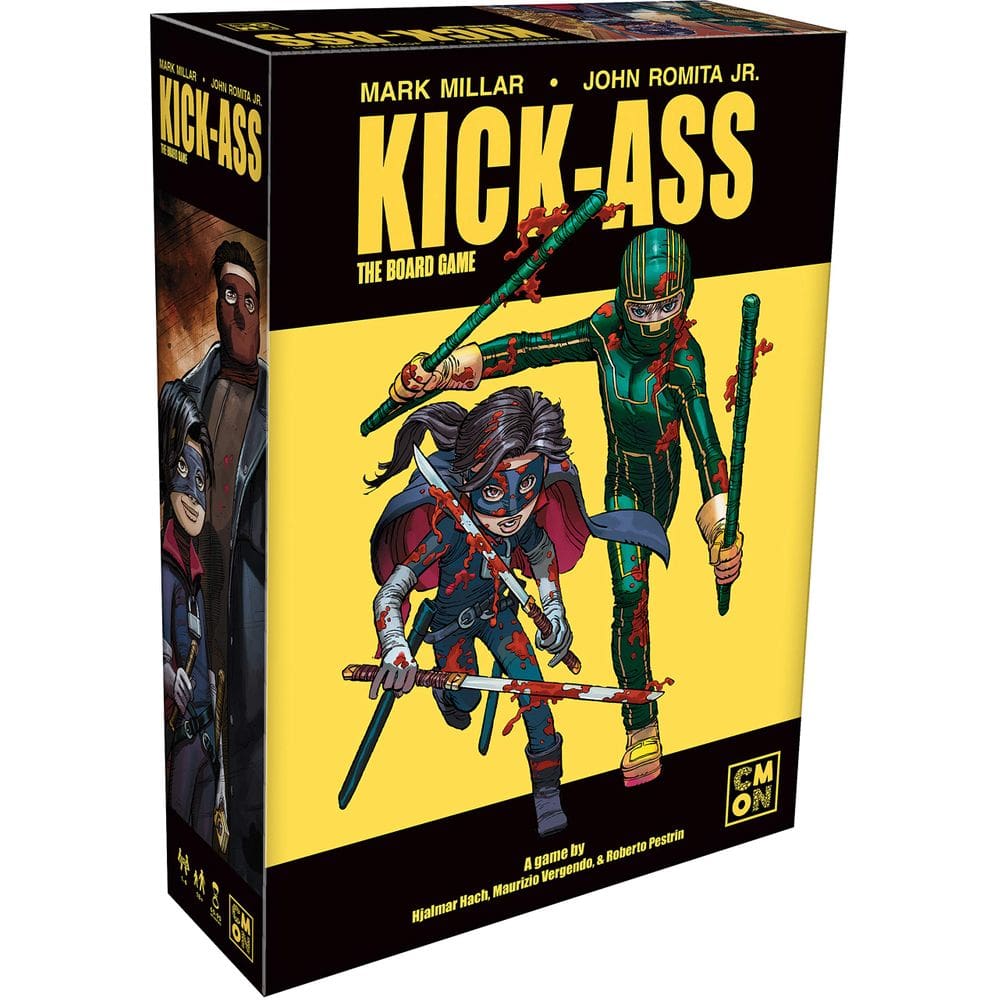 Jogo de tabuleiro CMON Kick-Ass com miniaturas altamente detalhadas