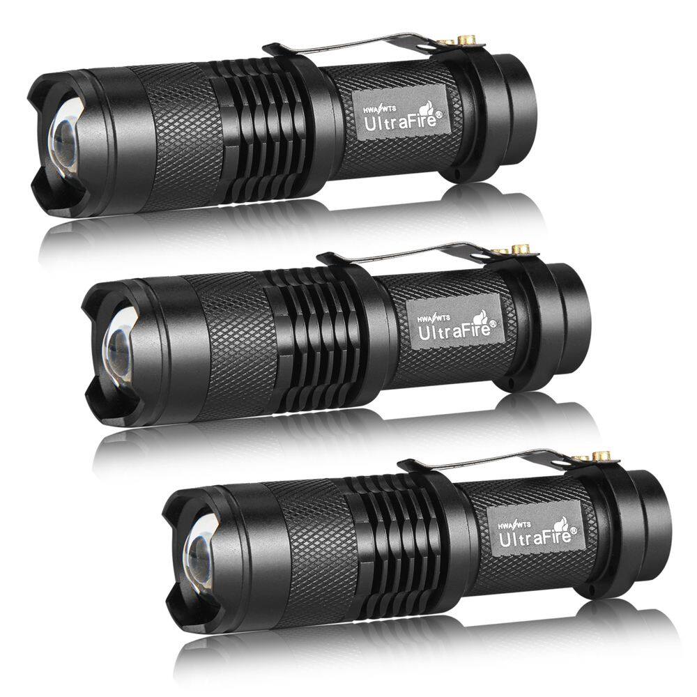 Lanterna ULTRAFIRE SK68 300 lúmens com 3 modos, pacote de 3