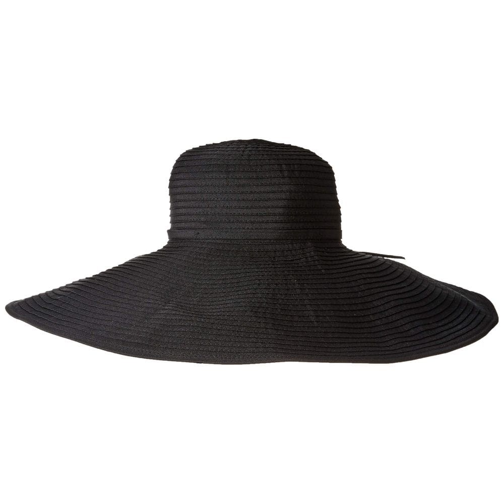 Sun Hat San Diego Hat Company feminina preta com aba de 18 cm