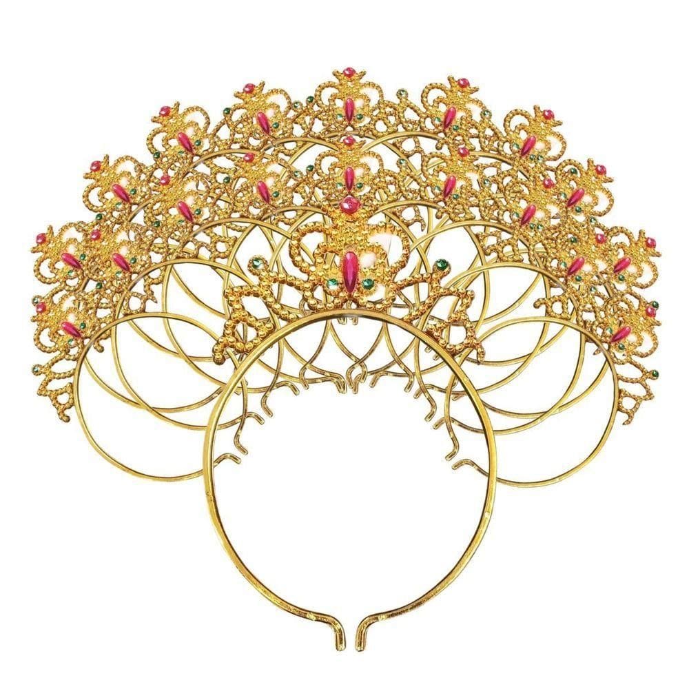 Kit 50 Tiaras Coroa De Princesa Rainha Brilhante Glamour venda em lote