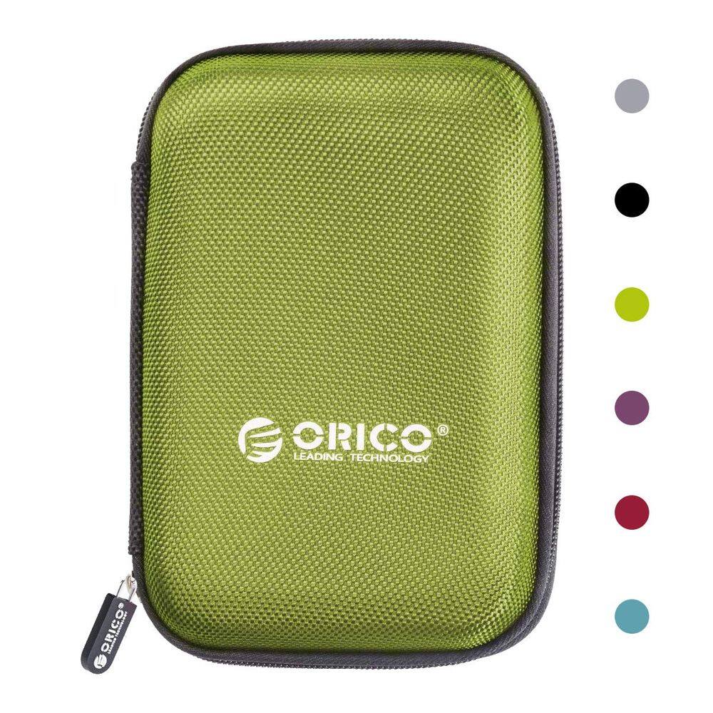 Estojo de disco rígido ORICO PHD-25 impermeável à prova de choque verde