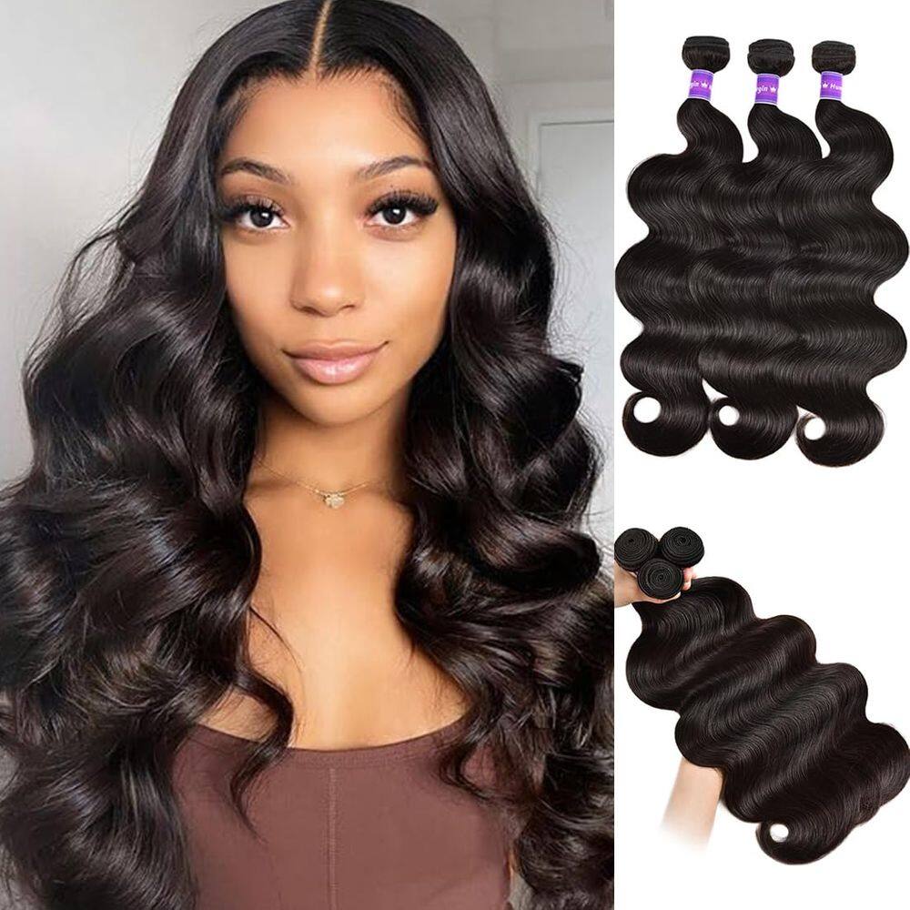 Pacotes de cabelo Shuangya Body Wave 12A Brazilian 45-55cm 3 pacotes