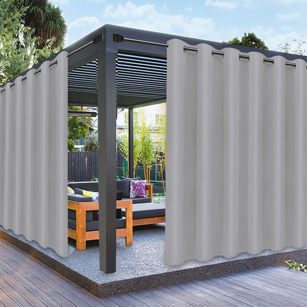 Cortinas externas PureFit Waterproof 100x275cm Cinza claro