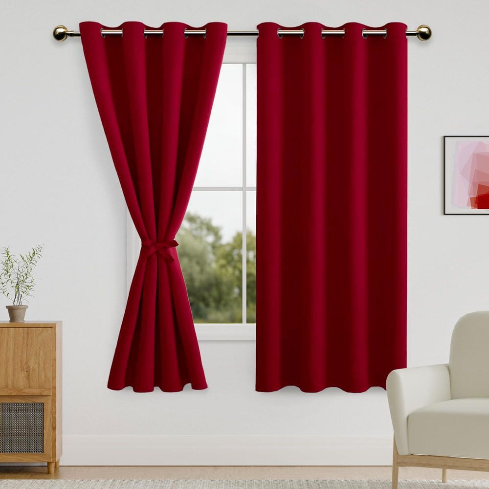 Cortinas Blackout DWCN com isolamento térmico de Natal 52x160cm
